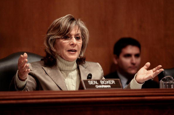 EPW Committee Chair Barbara Boxer says "not so fast" on that infrastructure bank.