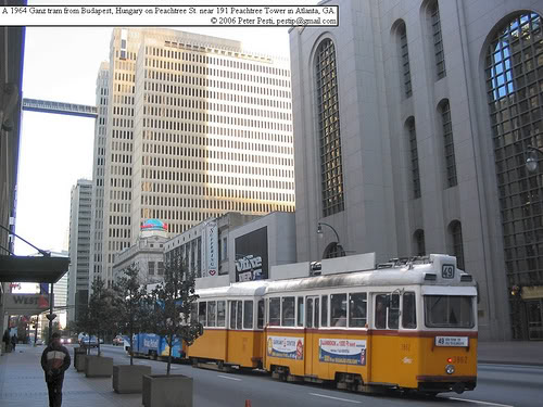 An artist's rendering of Atlanta's streetcar project, which just got $47 million from the feds. Image: ##http://forum.skyscraperpage.com/showthread.php?t=120809##SkyScraperPage forum##