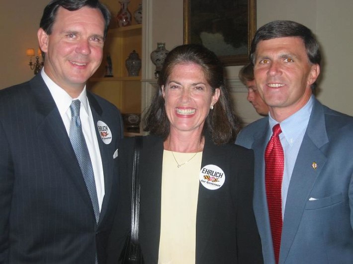 Governor Ehrlich raising campaign funds at Columbia Country Club- Photo by Patricia Metzger via ##http://www.actfortransit.org/archives/election/purpleline2010.html##ACT for Transit##