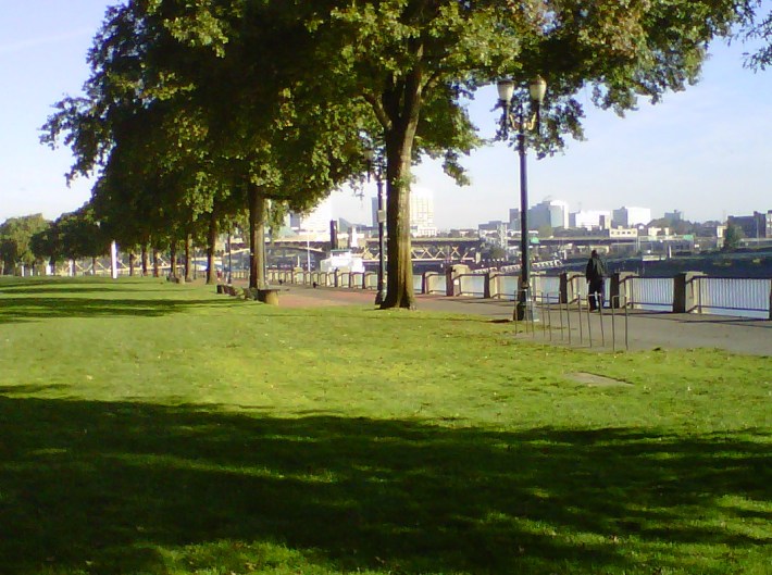 Harbor Drive today (otherwise known as Waterfront Park.)