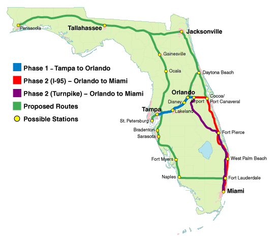 Funds for the Tampa-to-Orlando line could be returned to the feds if Scott wins.