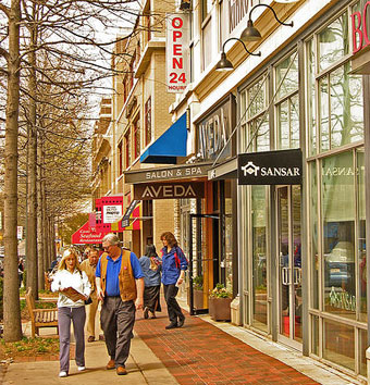 Compact urbanism even works in the suburbs, like Bethesda, Maryland. Image: ##http://maryland.sierraclub.org/montgomery/growth_what.html##Maryland Sierra Club##