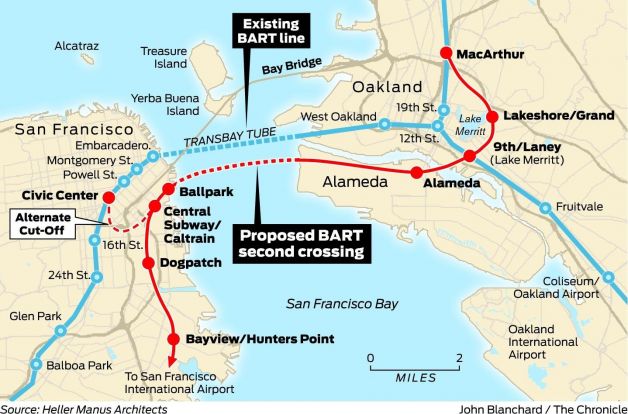 Image: ##http://www.sfgate.com/opinion/article/2nd-BART-tube-under-the-bay-would-serve-region-5236682.php##SF Gate##