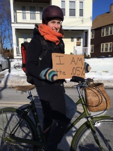 Social media campaigns by Boston cyclists seized on some unfortunate remakrs by state officials to dramatize the plight of the city's winter cyclists. Image: Boston Cyclists Union