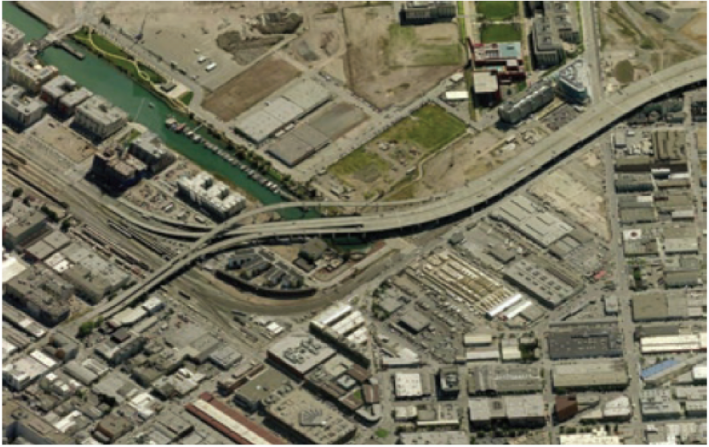 Tearing down I-280 in San Francisco would add nearly $100 million to surrounding land values, a city study found. Image: CNU