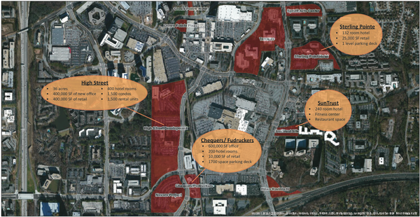 Massive new development in Atlanta will be walkable and convenient to transit. Image: Business Chronicle