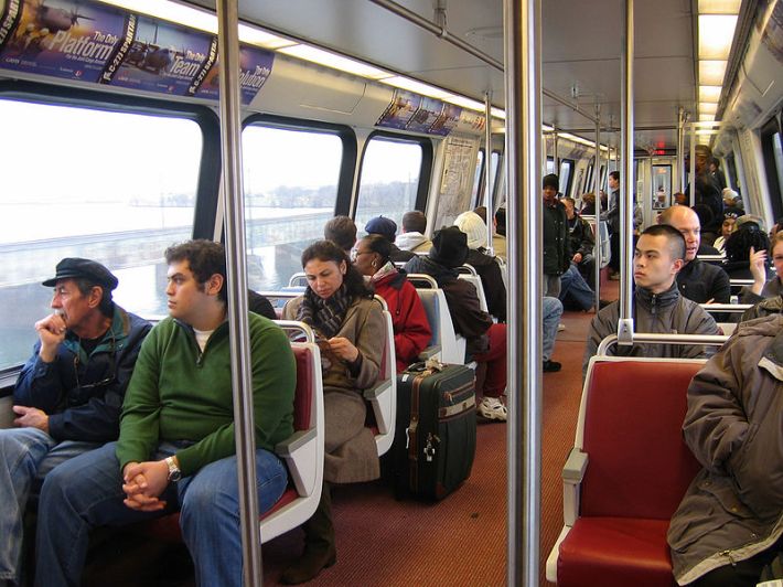 Public transit ridership grew 1.1 percent in 2013, three times faster than driving. Photo: Wikipedia