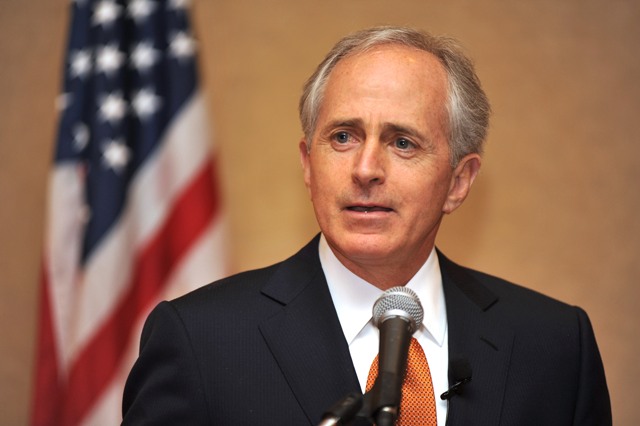 Sen. Bob Corker can't quite get behind a gas tax hike, though his entire argument points in that direction. Photo: ##http://www.corker.senate.gov/public/index.cfm?FuseAction=Images.Display&ImageGallery_id=a36a3e1a-0103-b714-2285-f8fb90d613e1##Office of Sen. Corker##