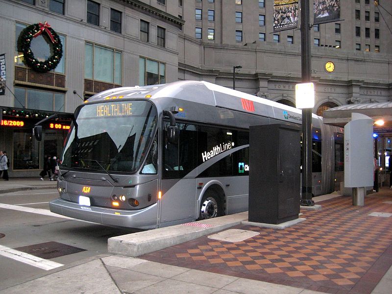 Cleveland's Healthline BRT has been named the best in the country. But it runs slower than expected. Photo: Wikipedia