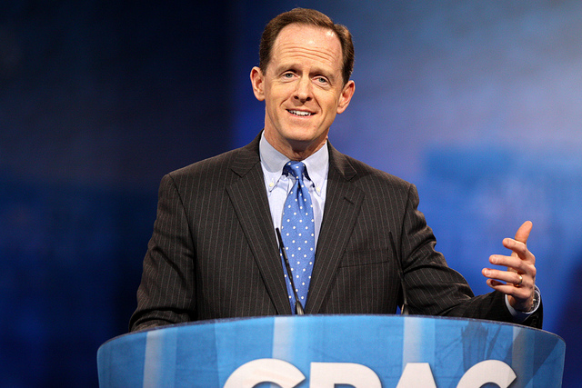 Sen. Pat Toomey's answer to the transportation funding crisis is to stop funding the most cost-effective projects. Photo: ##https://www.flickr.com/photos/gageskidmore/8565245671/##Flickr/gageskidmore##