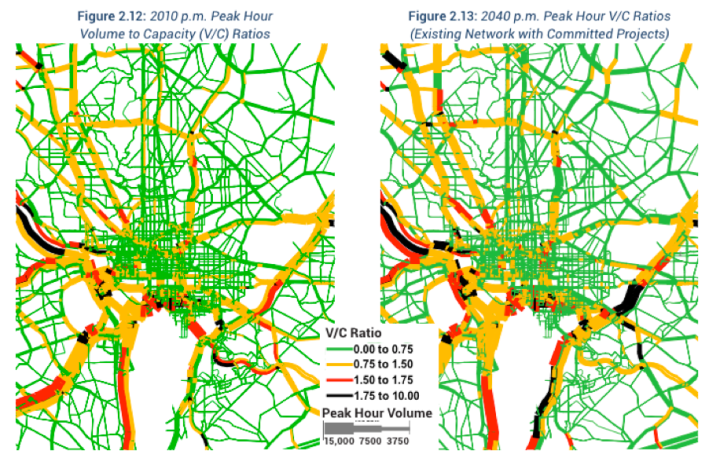 How much does the moveDC plan relieve congestion? Not much, actually. Image: DDOT