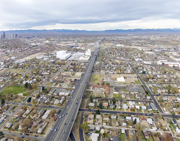 Denver's plan for I-70 is to bury it, widen it and cap it. Image: I70east.com