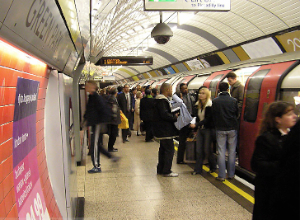 Those who take transit to work in the UK have less body fat, according to a new study. Photo: ##http://commons.wikimedia.org/wiki/File:London.underground.arp.750pix.jpg##Wikimedia##