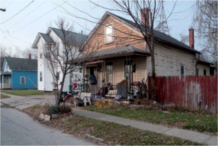Residents of this depressed Cleveland neighborhood don't see much opportunity in the new Opportunity Corridor that's going to destroy 76 homes.  Photo: Bob Perkoski