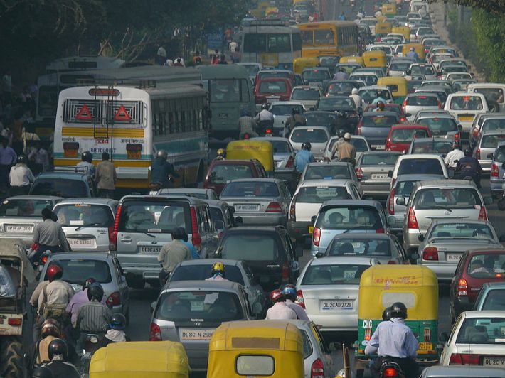 A Delhi traffic jam. Photo: Wikipedia