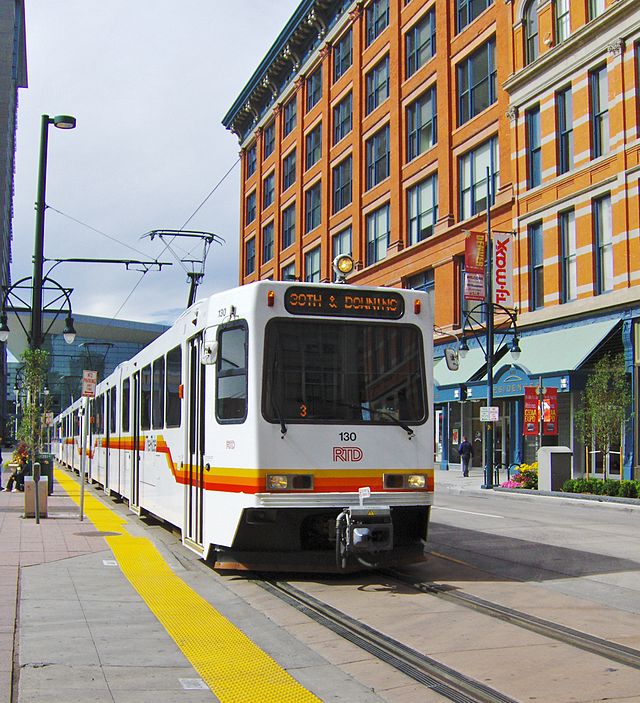 This could be the year to equalize benefits for transit riders and make it permanent. Photo: ##http://en.wikipedia.org/wiki/RTD_Bus_%26_Light_Rail#mediaviewer/File:Denver_light_rail_train_at_16th-California_station.jpg##Wikipedia##