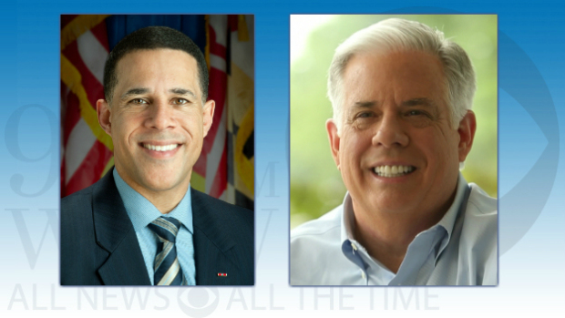 Maryland Lt. Gov. Anthony Brown, left, and Republican challenger Larry Hogan, right.
