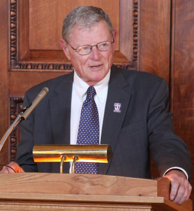 Sen. Jim Inhofe (R-OK) will take the reins of the powerful EPW committee -- and he just can't wait to eliminate all federal bike/ped funding. Photo: ##http://www.inhofe.senate.gov/newsroom/photo-gallery/greater-oklahoma-city-chamber-of-commerce-fly-in##Office Sen. Inhofe##