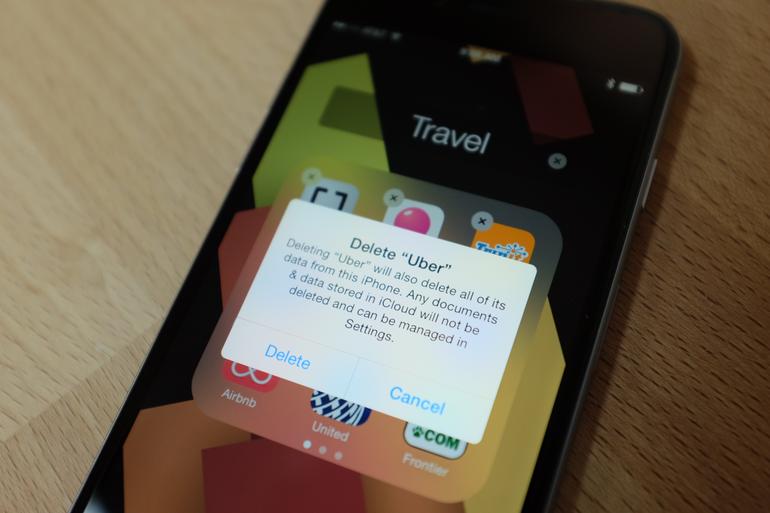 Deleting your Uber app was up there with the Ice Bucket Challenge of strange things people liked to do in public in 2014. Photo: ##http://www.cnet.com/how-to/how-to-delete-your-uber-account/##CNET##