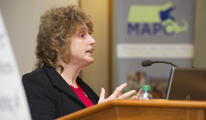 Stephanie Pollack, a thought leader on how housing and transportation policy impacts minorities and low-income people, will be the new secretary of MassDOT. Photo: ##http://www.northeastern.edu/news/faculty-experts/stephanie-pollack/##Northeastern##