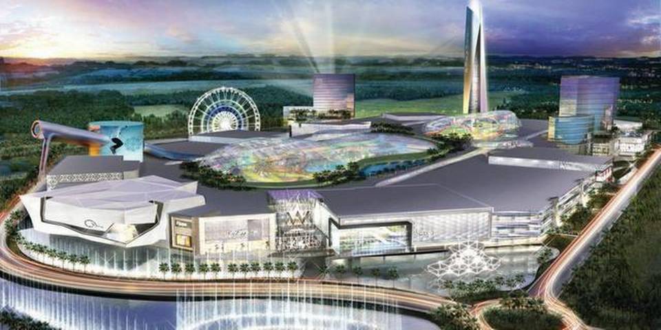 "The American Dream Miami" mall and retail complex would include an indoor ski slope, a Legoland and sea lions. Image: Miami Herald