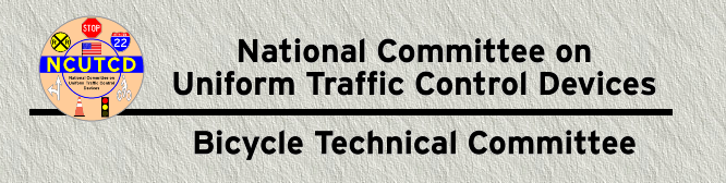 This is the masthead for the website of the bicycle committee of the National Committee on Uniform Traffic Control Devices. Apparently this group's attitudes about bike infrastructure are not much more advanced then its website. Image: NCUTCDBTC.org