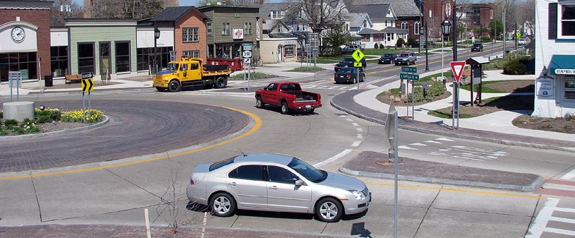 This complete street redesign in Hamburg, New York, decreased collisions 57 percent. Photo: Smart Growth America