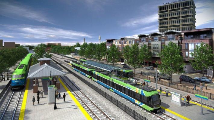 Light rail between Chapel Hill and Durham, North Carolina, is expected to draw 23,00 riders a day. Image: Triangle Transit