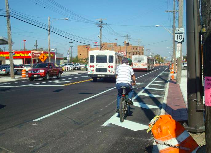 This Cleveland cyclist hasn't gotten the memo about how biking in traffic is