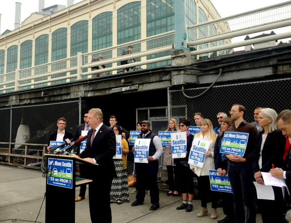Ed Murray's Move Seattle plan got a $900 million nod from voters yesterday. Photo: Seattle Bike Blog