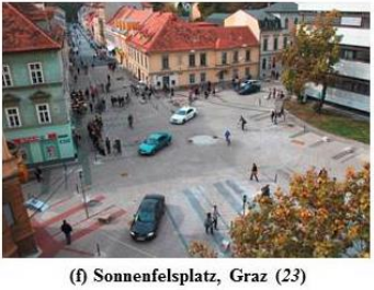 A "shared space" in Austria. Image: Transportation Research Board