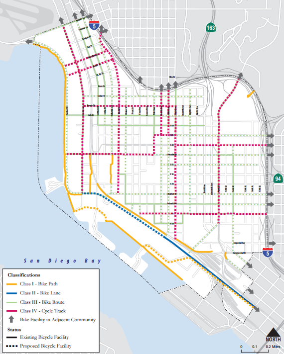 San Diego Could Build a Connected Protected Bike Lane Network All at ...