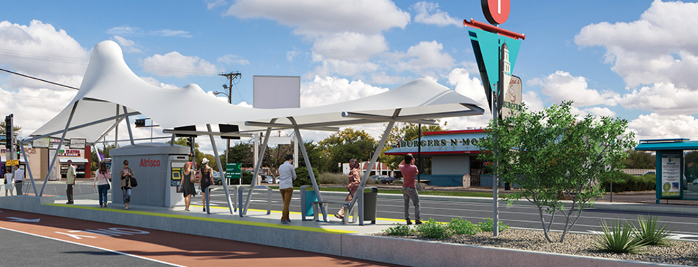 Albuquerque's ART bus rapid transit seeks to change the way people get around. Image: City of Albuquerque