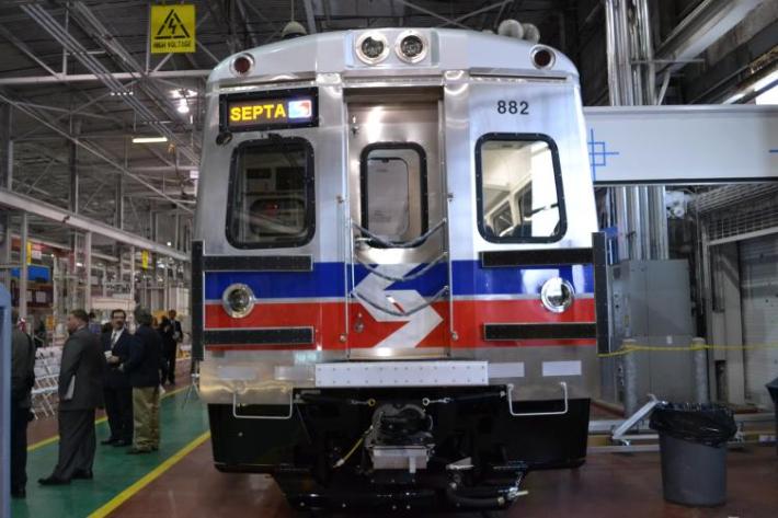 Hyundai's Silverliner V train cars debuted in 2010. Photo: Plan Philly