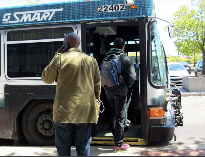 The Detroit region is the largest U.S. metro area without a unified regional transit system. This photo shows a suburban "Smart" bus. Photo: Michigan RTA