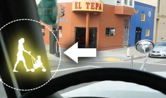 Image from a San Francisco educational video. Via Vision Zero Network