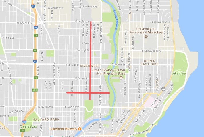 Map: http://urbanmilwaukee.com/2017/07/12/riverwest-will-get-first-bike-boulevards/