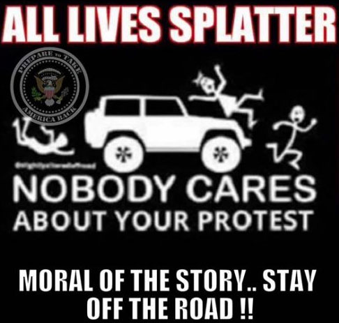 Bills to legalize hitting protesters with a motor vehicle gave a not-so-subtle wink and a nod to extremists with violent fantasies (including the leader of the Santa Fe police union, who posted this meme on Facebook).