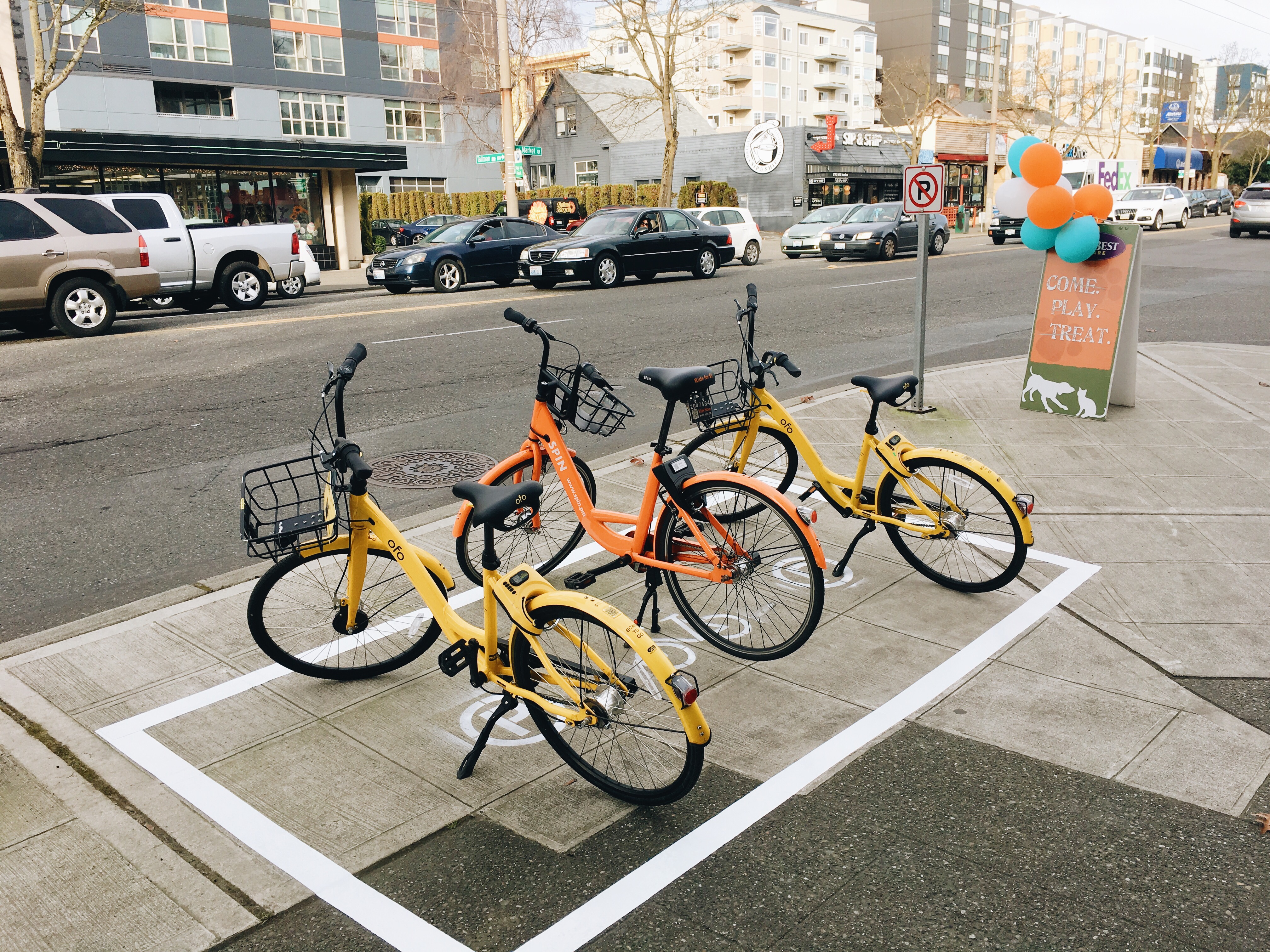 Dockless store bike share