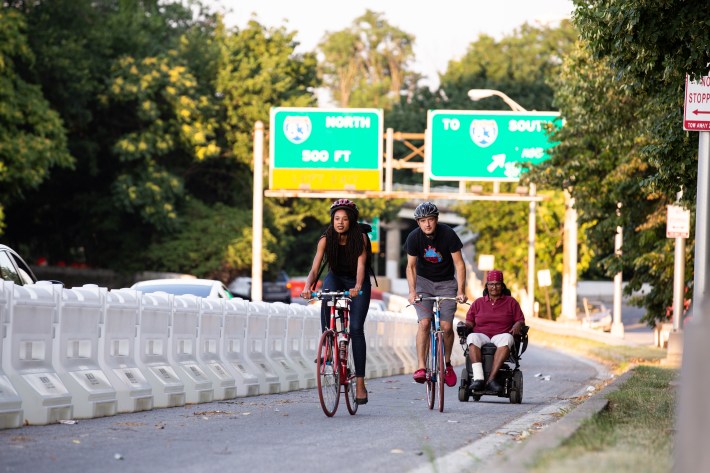 Local residents finally have a safe path connecting the neighborhoods of Remington and Reservoir Hill. Photo: Side A Photography