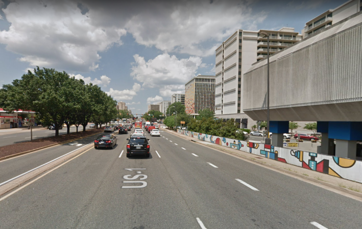 Route 1 in Crystal City. Photo: Google Maps