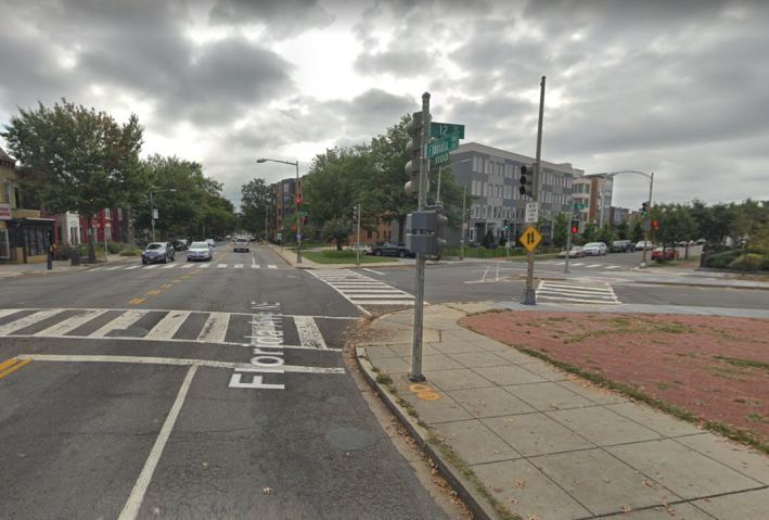 This is the intersection where Salovesh was killed. Photo: Google Maps