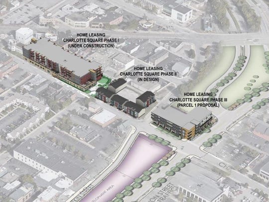 A mix of subsidized and market rate housing will replace once section of the former highway. Image: SWBR Architects via