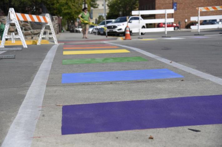 The latest crosswalk to attract federal ire is in Ames, Iowa. Photo: Iowa State Daily