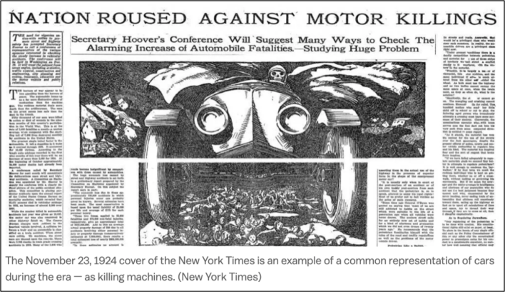 A rational response to early automobiles, from the New York Times via Vox.