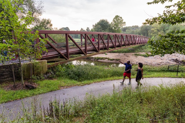 The Herring Run portion of the trail network is completed. Photo: Side A Photography