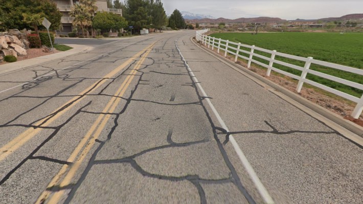 The approximate location of Shawn Bradley's crash. Photo: Google Maps.