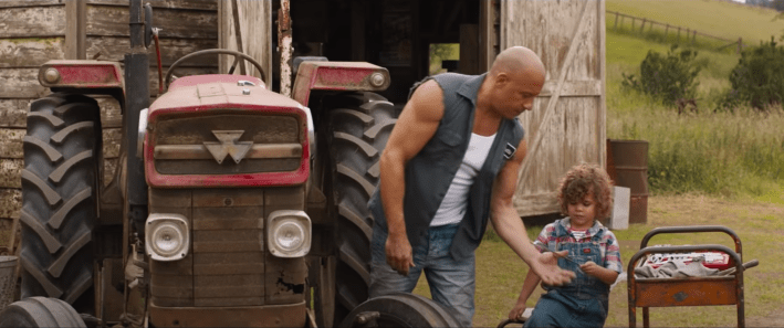 Vin Diesel has probably modded this tractor to go 150 miles per hour. Source:F9 trailer.