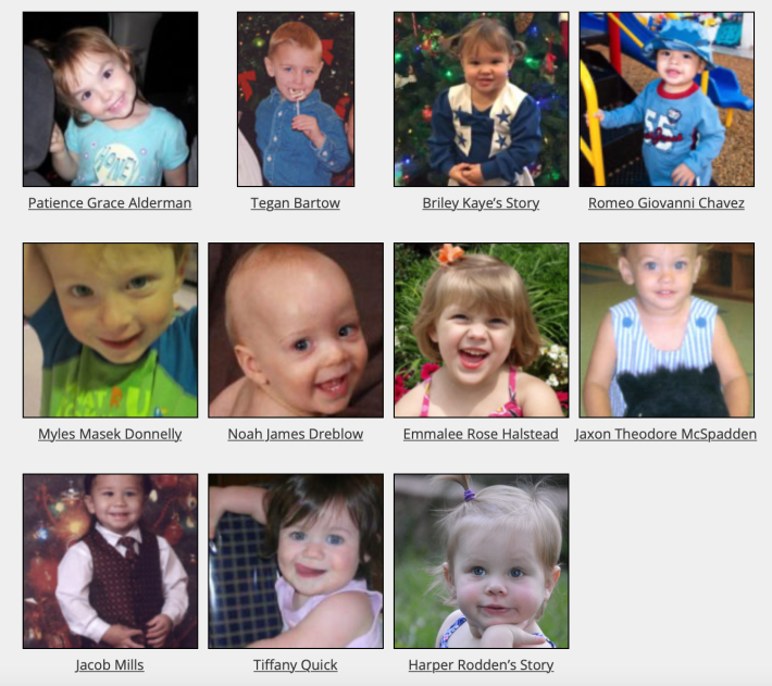 Children who have died in off-road car crashes. Learn more about their stories on Kids and Cars