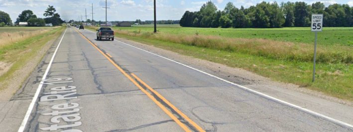 The approximate section of SR19 near SR 119 where the fatal crash occurred. While the specific collision site has not been released, several sections of the road allow motorists to use the oncoming travel lane to pass, no portion of it are outfitted with median barriers, and all is signed for 55 miles per hour. Photo: Google Maps